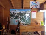 Slope map at the valley station Kolašin 1450