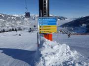 Clear signage at Maiskogel