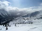 View from North Peak over the Castle Mountain ski area