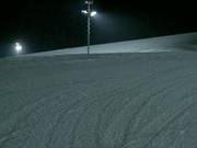 Gripping slope in the evening