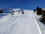 Perfectly groomed slope