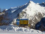 Signage at Blauspitz