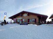 Well-maintained ticket area at the Gletscheralp