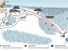 Trail map Schöneck (Skiwelt)