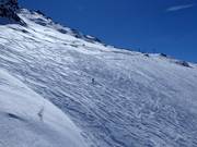 Deep powder slopes in Furtschellas