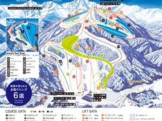 Trail map Hakuba Iwatake Mountain Resort