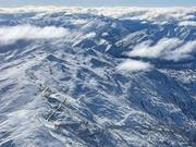 View over the complete ski resort of Cardrona