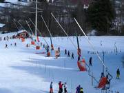 Snowmaking at the Familienlift
