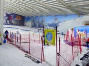 Beginner area in the lower part of the ski hall