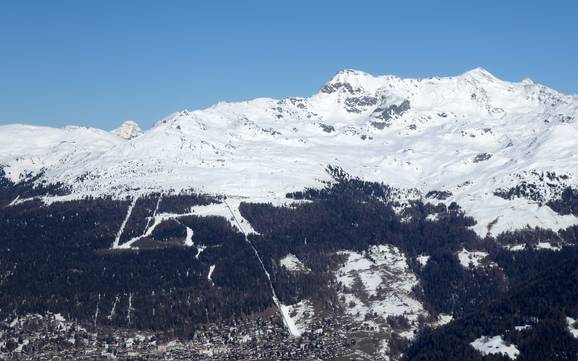 Highest base station in the Val d'Anniviers – ski resort Saint Luc/Chandolin (Anniviers)