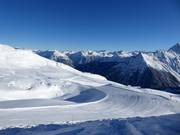 Wide and easy slope Gargellner Köpfe