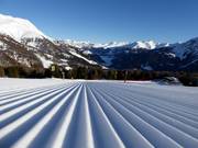 Perfectly groomed slope in Schöneben