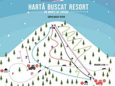 Trail map Buscat – Staţiunea Muntele Băişorii (Băișoara)