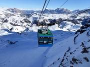 Arabba-Porta Vescovo - 80pers. Funifor - wind stable ropeway with wide rope gauge