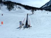 Beginners are in good hands at the Butte conveyor lift.
