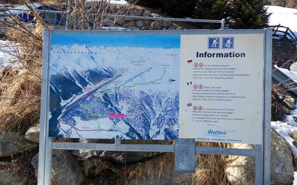 Upper Venosta Valley (Obervinschgau): orientation within ski resorts – Orientation Watles – Malles Venosta (Mals)