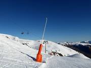 Snow lance in the Peyragudes ski resort