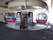 Cleaning of the gondola lifts on the Pitztal Glacier