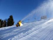 Efficient artificial snow production in the ski resort of Monte Bondone