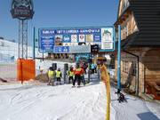 Information at the lift entrance