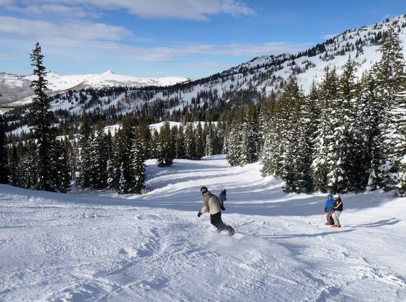 Slope at the Snake Creek Express chairlift