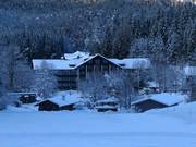 Eibsee Hotel at the valley station of the Zugspitze cable car