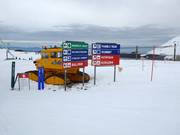 Slope signage at Mt. Buller