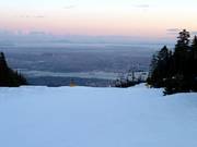 The sun sets over the Pacific