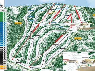 Pocono Mountains: ski resort elevation differences