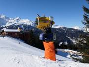 Snowmaking in Bormio