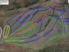 Trail map Blizzard Mountain
