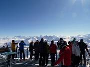 Viewing terrace at Mont-Fort