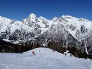 Panorama slope with a view of the Pflerscher Tribulaun (3,097 m)