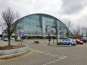 Entrance to the ski hall from outside
