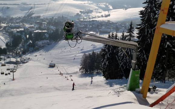 Snow reliability Erzgebirgs County – Snow reliability Fichtelberg – Oberwiesenthal