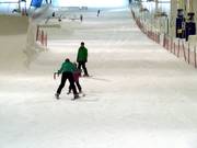 Family in the Terneuzen indoor ski hall