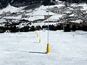 Snow lances in Savognin