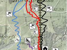 Trail map Ottenleue – Sangernboden