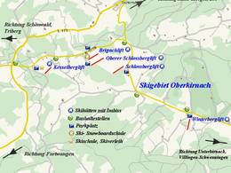 Trail map Winterberglift – Oberkirnach (St. Georgen)