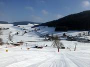 End of the main slope