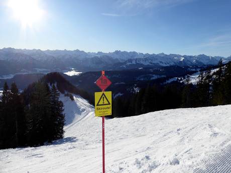 Ski resorts for advanced skiers and freeriding Hörnerdörfer – Advanced skiers, freeriders Hörnerbahn – Bolsterlang