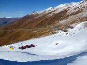 View of the practice slope