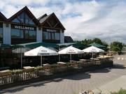Beer garden in summer
