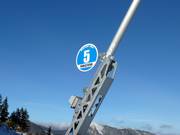 Slope signage with number