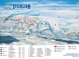 Trail map Storlien