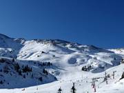 View of the freeride slopes at Gallinero