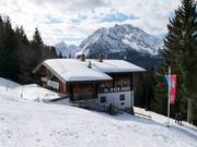 Dr.-Hugo-Beck-Haus in the ski resort at 1,260 metres