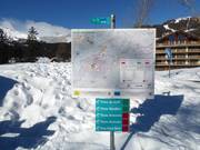 Cross-country trail map Crans-Montana