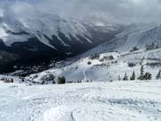 View over the Castle Mountain ski area