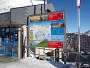 Information board at the Belalp mountain station
